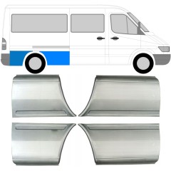 Panel de reparación guardabarros trasero para Mercedes Sprinter 1995-2006 / Izquierda+Derecha / Conjunto 9613