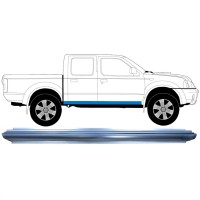 Panel de reparación del umbral para Nissan Navara D22 1998-2005 / Izquierda = Derecha (simétrico) 8901
