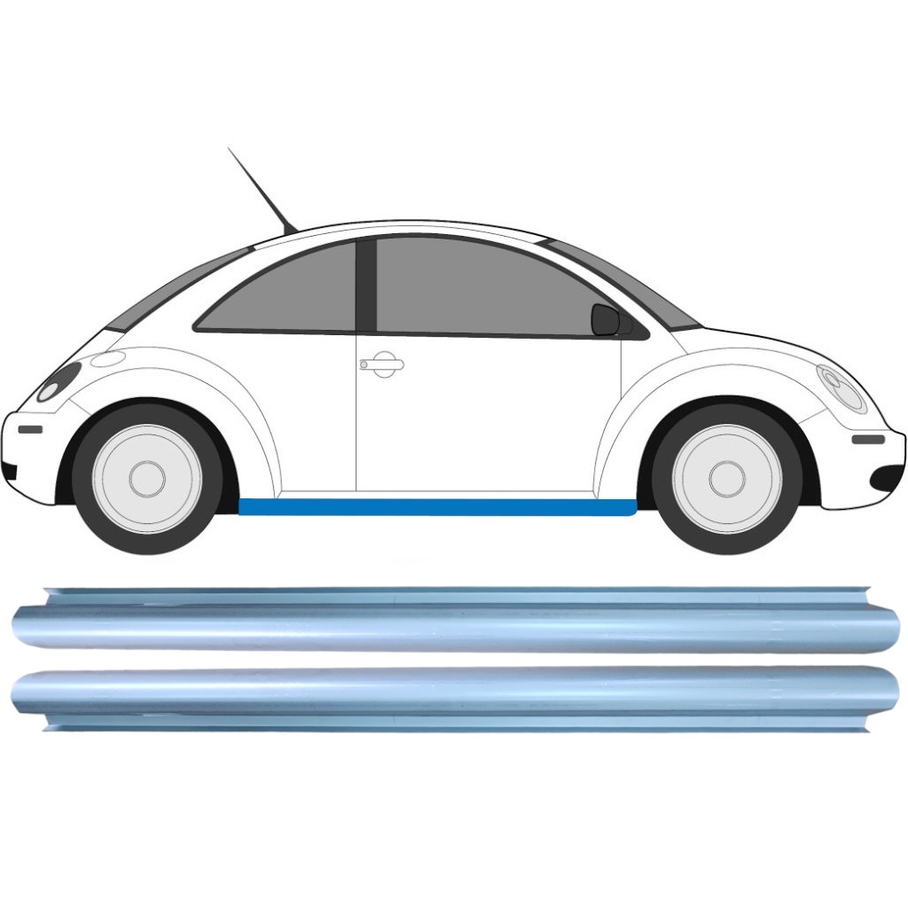 Panel De Reparación Del Umbral Para Volkswagen New Beetle 1998-2005 / Izquierda+Derecha / Conjunto 9181