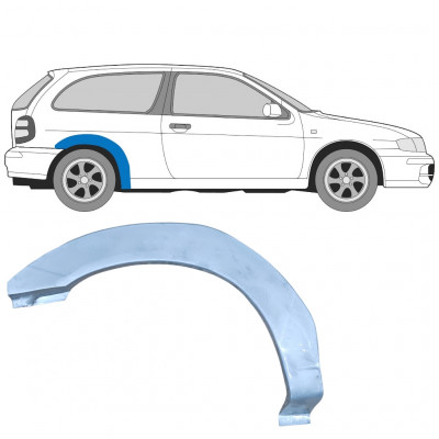 Panel de reparación guardabarros trasero para Nissan Almera 1995-2000 / Derecho 7289