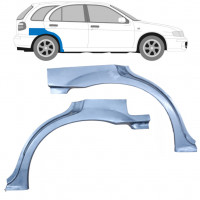 Panel de reparación guardabarros trasero para Nissan Almera 1999-2007 / Izquierda+Derecha / Conjunto 9630