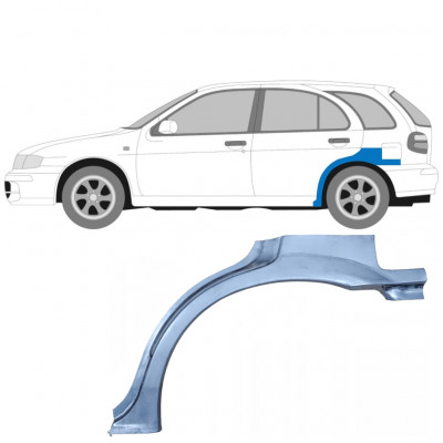 NISSAN ALMERA 1999-2007 PANEL DE REPARACIÓN DEL ALERÓN TRASERO / IZQUIERDA