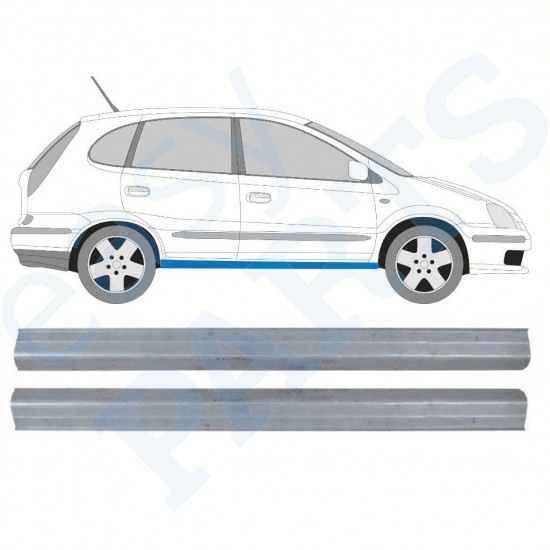 Panel de reparación del umbral para Nissan Almera Tino 2000-2006 / Izquierda = Derecha (simétrico) 10649