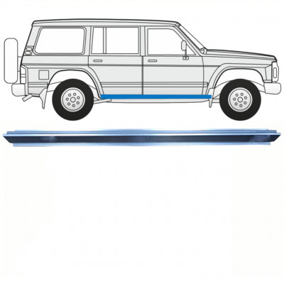 Panel de reparación del umbral para Nissan Patrol 1990-1997 / Izquierda = Derecha (simétrico) 8598