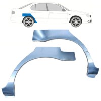 Panel de reparación guardabarros trasero para Nissan Primera P11 1996-2001 / Izquierda+Derecha / Conjunto 10632
