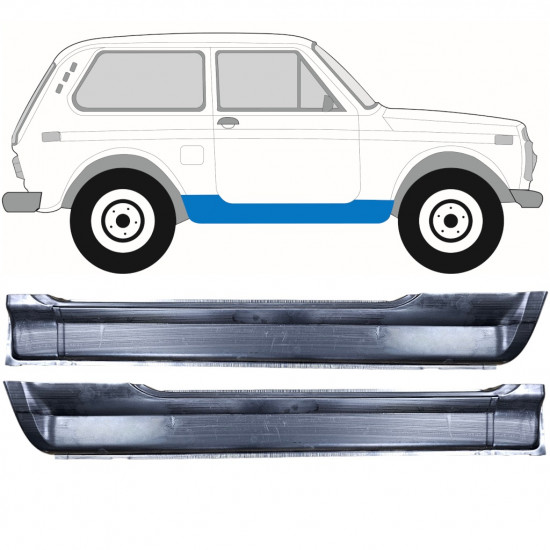 Panel de reparación del umbral para Lada Niva 1976- / Conjunto 12041