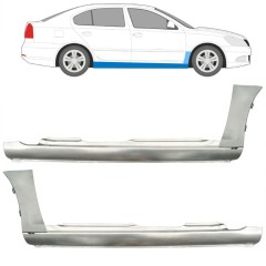 Umbral completo + Panel de reparación guardabarros delantero para Skoda Octavia II 2004-2013 / Conjunto 11178
