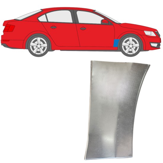 Panel de reparación guardabarros delantero para Skoda Octavia III 2013-2020 / Derecho 16099
