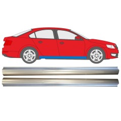 Panel de reparación umbral parte inferior para Skoda Octavia III 2013-2020 / Izquierda+Derecha / Conjunto 14827