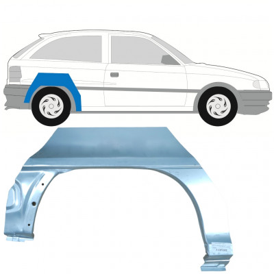 OPEL ASTRA 1991-2002 3 PUERTAS PANEL DE REPARACIÓN DEL ALERÓN TRASERO / DERECHA