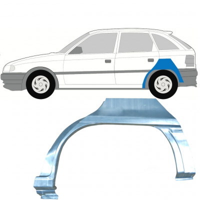 Panel de reparación guardabarros trasero para Opel Astra 1991-2002 / Izquierda / HATCHBACK 7258