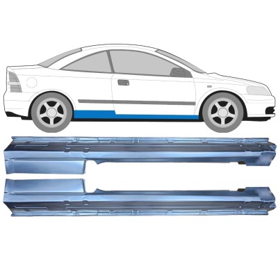 Umbral completo para Opel Astra G 1998-2009 / Izquierda+Derecha / COUPE 15964