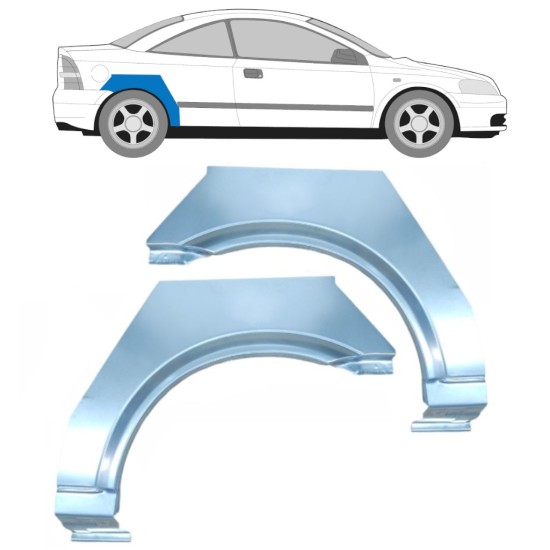 Panel de reparación guardabarros trasero para Opel Astra G 1998-2009 / Izquierda+Derecha / COUPE 15961