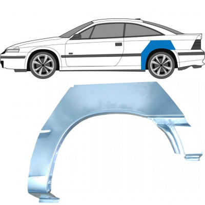 Panel de reparación guardabarros trasero para Opel Calibra 1990-1997 / Izquierda 6356