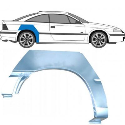 Panel de reparación guardabarros trasero para Opel Calibra 1990-1997 / Derecho 6358