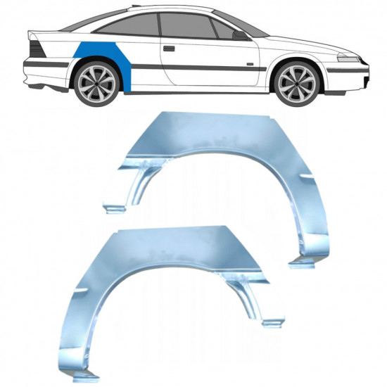 Panel de reparación guardabarros trasero para Opel Calibra 1990-1997 / Izquierda+Derecha / Conjunto 10694