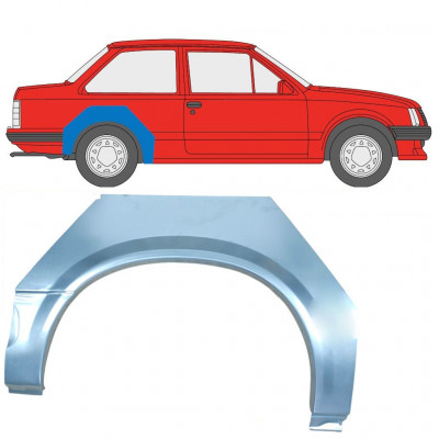 Panel de reparación guardabarros trasero para Opel Corsa A 1982-1993 / Derecho 11018