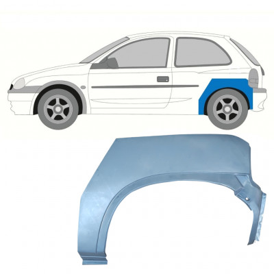 OPEL CORSA B 1993-2001 3 PUERTAS PANEL DE REPARACIÓN DEL ALERÓN TRASERO / IZQUIERDA