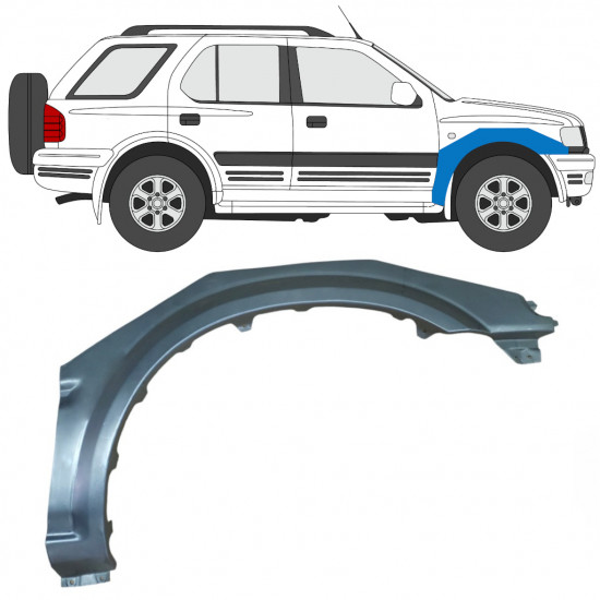 Panel de reparación guardabarros delantero para Opel Frontera B 1999-2002 / Derecho 7830