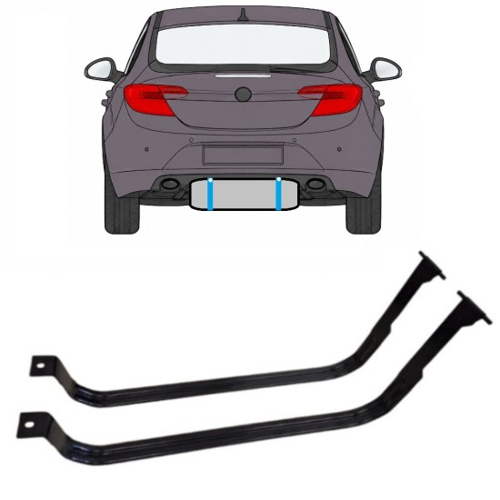 Banda de sujeción, depósito de combustible para Opel Insignia 2008-2017 15991