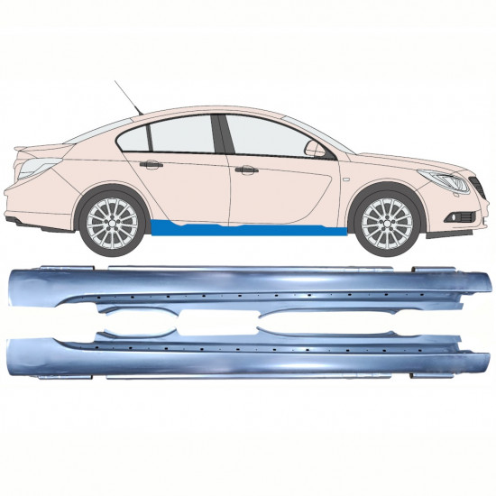 Panel de reparación del umbral para Opel Insignia 2008-2017 / Izquierda+Derecha / Conjunto 10342