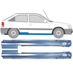 Umbral completo para Opel Kadett E Astra 1984-1993 / Izquierda+Derecha / Conjunto 9449