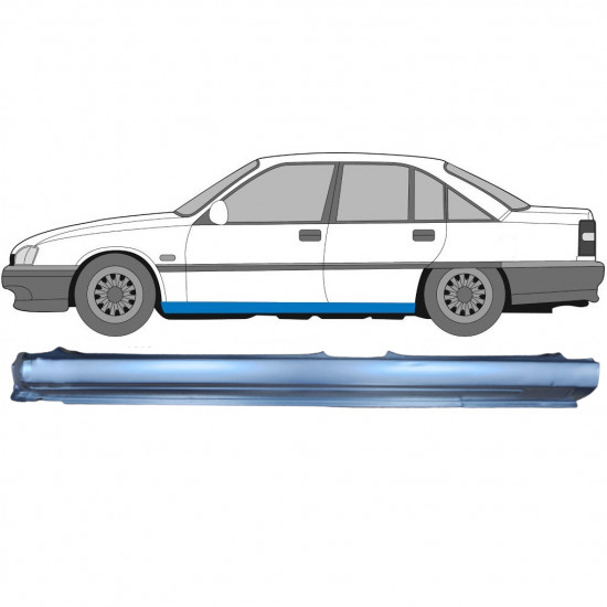 Panel de reparación del umbral para Opel Omega A 1986-1993 / Izquierda 8071