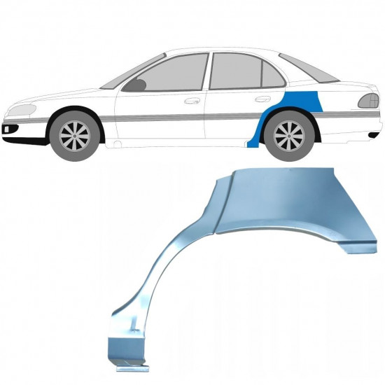 Panel de reparación guardabarros trasero para Opel Omega 1996-2003 / Izquierda 6920