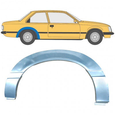 Panel de reparación guardabarros trasero para Opel Rekord E 1977-1986 / Derecho 11037