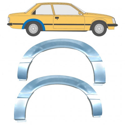 Panel de reparación guardabarros trasero para Opel Rekord E 1977-1986 / Izquierda+Derecha / Conjunto 11039