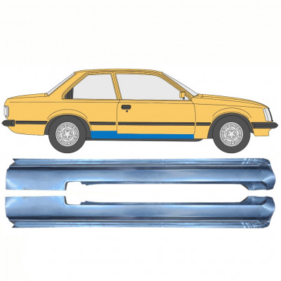 Panel de reparación del umbral para Opel Rekord E 1977-1986 / Izquierda+Derecha / Conjunto 10871