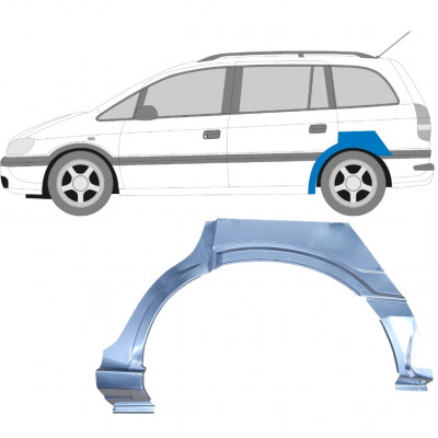 OPEL ZAFIRA 1999-2005 PANEL DE REPARACIÓN DEL ALERÓN TRASERO / IZQUIERDA