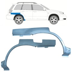 Panel de reparación guardabarros trasero para Mitsubishi Outlander 2003-2007 / Izquierda+Derecha / Conjunto 11539
