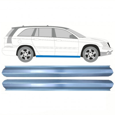 Panel de reparación del umbral interno para Chrysler Pacifica 2003-2007 / Izquierda = Derecha (simétrico) / Conjunto 10357