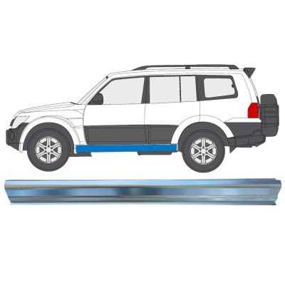 Panel de reparación del umbral para Mitsubishi Pajero 2006-2021 / Izquierda 16350