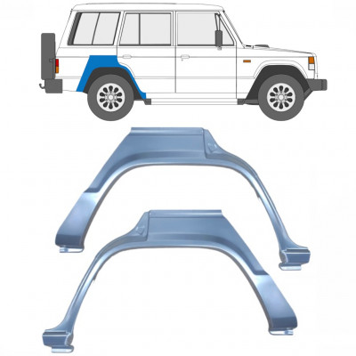 Panel de reparación guardabarros trasero para Mitsubishi Pajero 1982-1992 / Izquierda+Derecha / Conjunto 9631