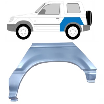 Panel de reparación guardabarros trasero para Mitsubishi Pajero 1991-2001 / Izquierda 15126