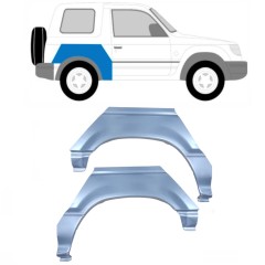 Panel de reparación guardabarros trasero para Mitsubishi Pajero 1991-2001 / Izquierda+Derecha / Conjunto 10668