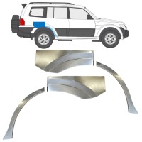 Panel de reparación guardabarros trasero para Mitsubishi Pajero 2006-2021 / Izquierda+Derecha / Conjunto 14842