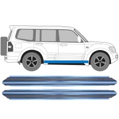 Panel de reparación del umbral para Mitsubishi Pajero 1999-2006 / Izquierda+Derecha / Conjunto 11362