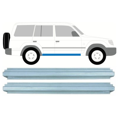 Panel de reparación del umbral para Mitsubishi Pajero 1991-2001 / Izquierda+Derecha / Conjunto 16000