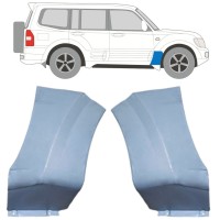 Panel de reparación guardabarros delantero para Mitsubishi Pajero 1999-2006 / Izquierda+Derecha / Conjunto 16903