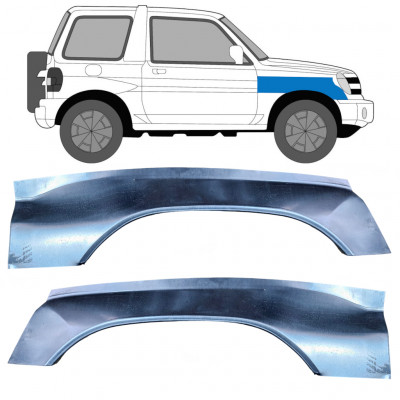 Panel de reparación guardabarros delantero para Mitsubishi Pajero Pinin 1998- / Izquierda+Derecha / Conjunto 10624