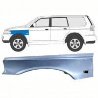 Panel de reparación guardabarros delantero para Mitsubishi Pajero Sport 1996-2008 / Izquierda 8398