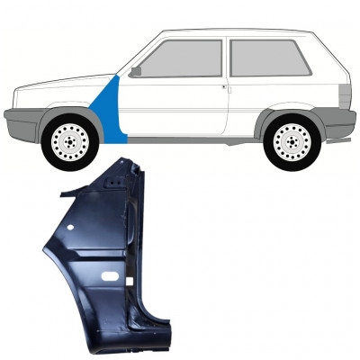 Panel de reparación guardabarros delantero para Fiat Panda 1980-2002 / Izquierda 11812