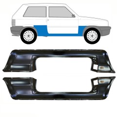 Umbral completo para Fiat Panda 1980-2002 / Izquierda+Derecha / Conjunto 10756
