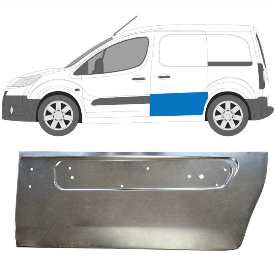 Panel de reparación puerta corredera para Peugeot Partner 2008-2018 / Izquierda 16623