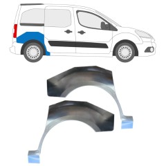 Panel de reparación guardabarros trasero para Citroen Berlingo 2008-2018 / Izquierda+Derecha 15870
