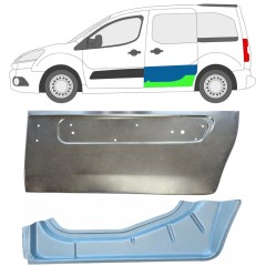 Panel de reparación puerta corredera interna + externa para Citroen Berlingo 2008-2018 / Izquierda 17087