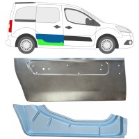 Panel de reparación puerta corredera interna + externa para Citroen Berlingo 2008-2018 / Derecho 17086